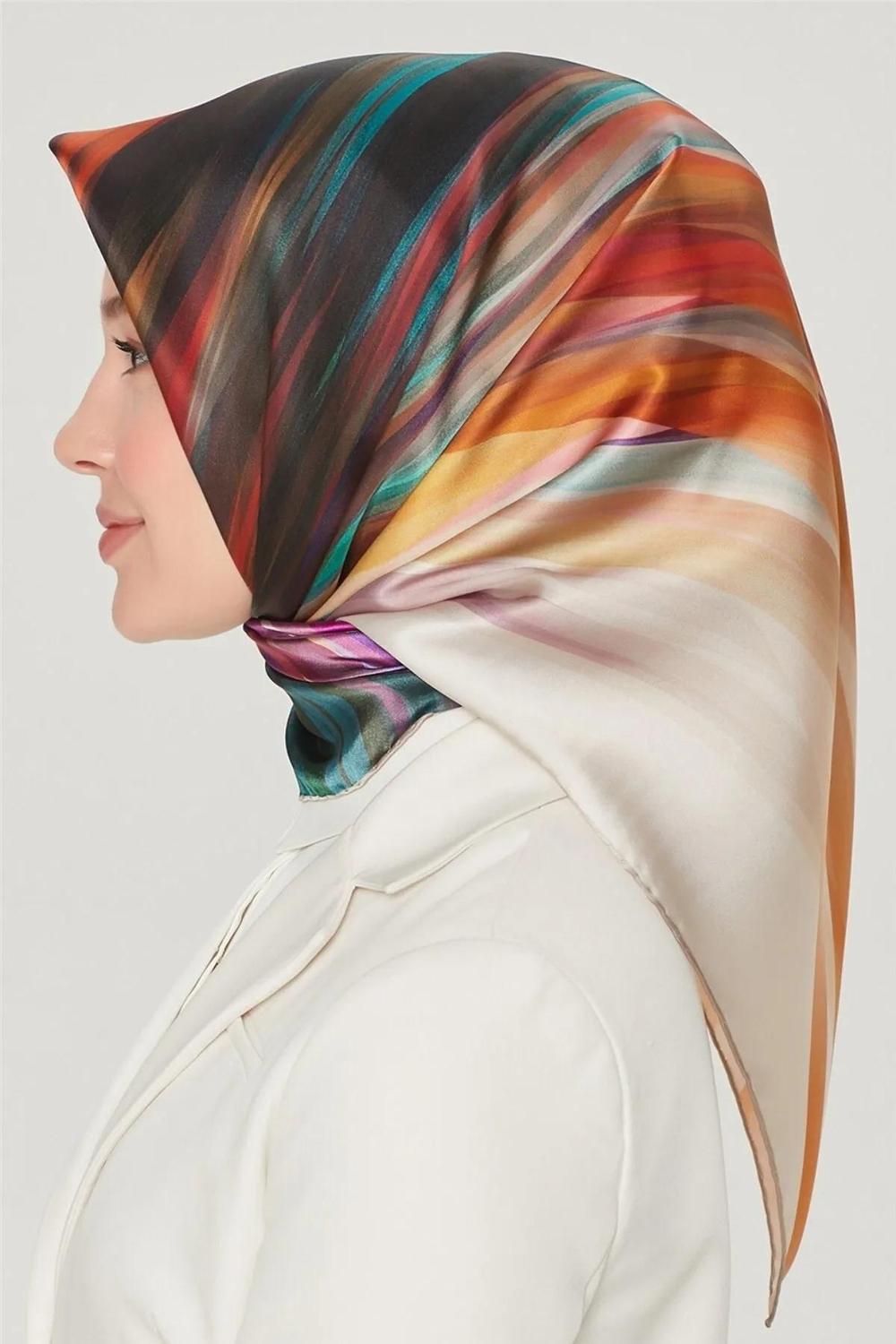Armine İpek Eşarp Nostalji - 8508-31 Hardal Twill
