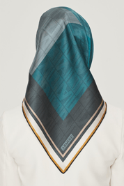 Armine İpek Eşarp Nostalji - 8516-83 Petrol Yeşili Twill