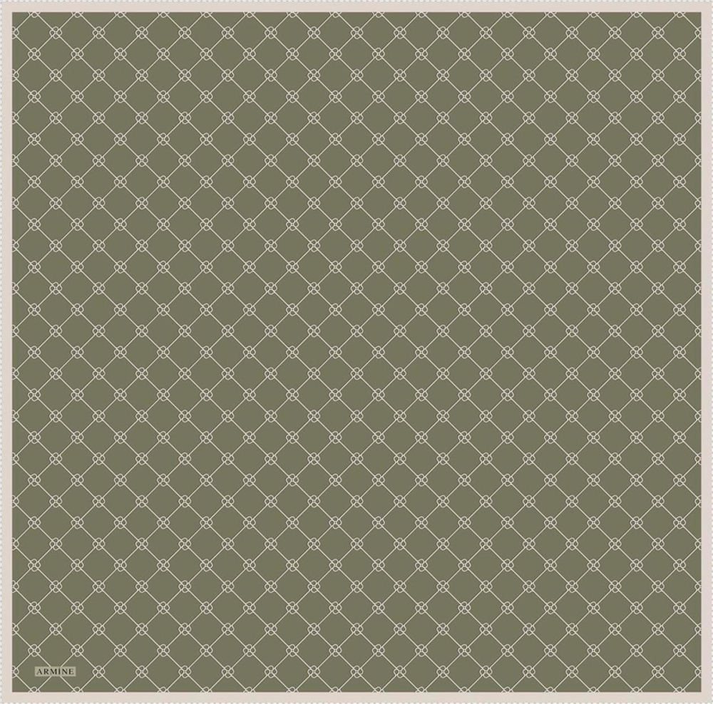 Armine İpek Eşarp Nostalji - 8555-07 Haki Twill