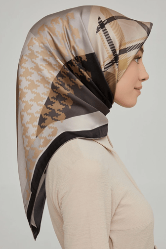 Armine İpek Eşarp Nostalji - 8620-08 Vizon Twill