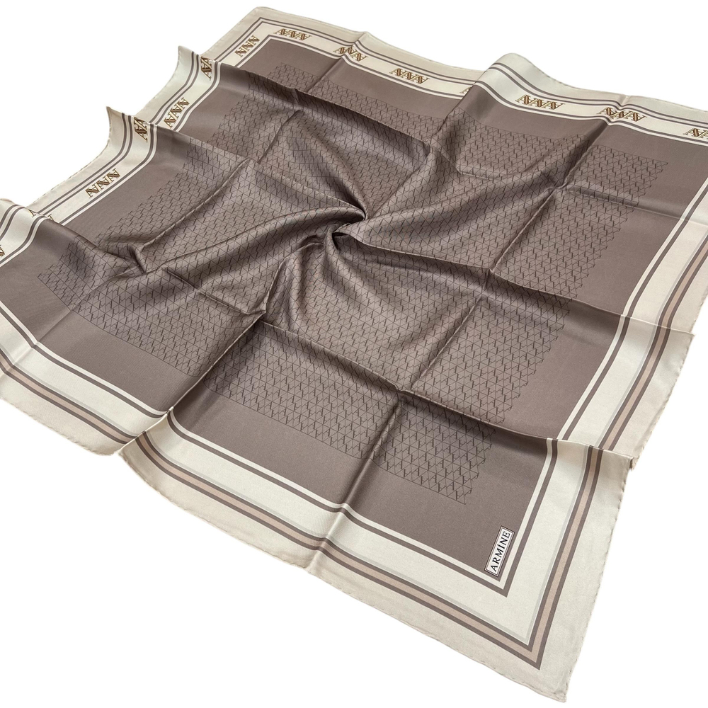 Armine İpek Eşarp Nostalji - 8724-08 Vizon Twill