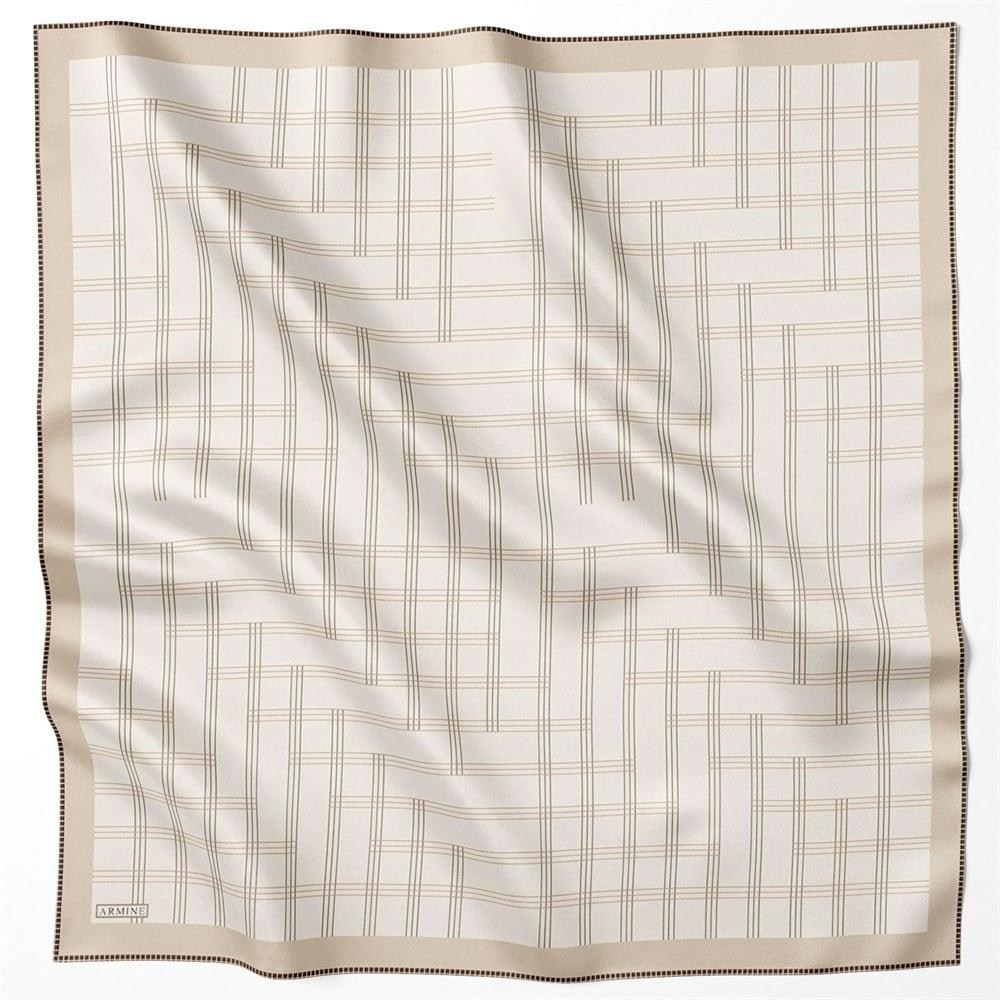Armine İpek Eşarp Nostalji - 8726-34 Bej Twill