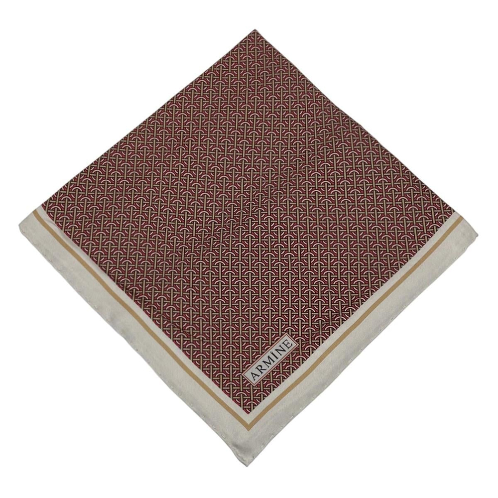 Armine İpek Eşarp Nostalji - 8733-07 Bordo Twill