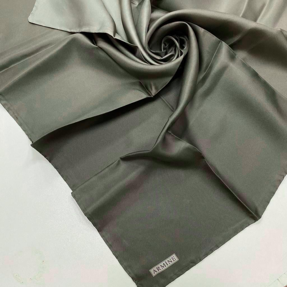 Armine İpek Eşarp Nostalji - 8971-33 Koyu Yeşil Degrade Twill