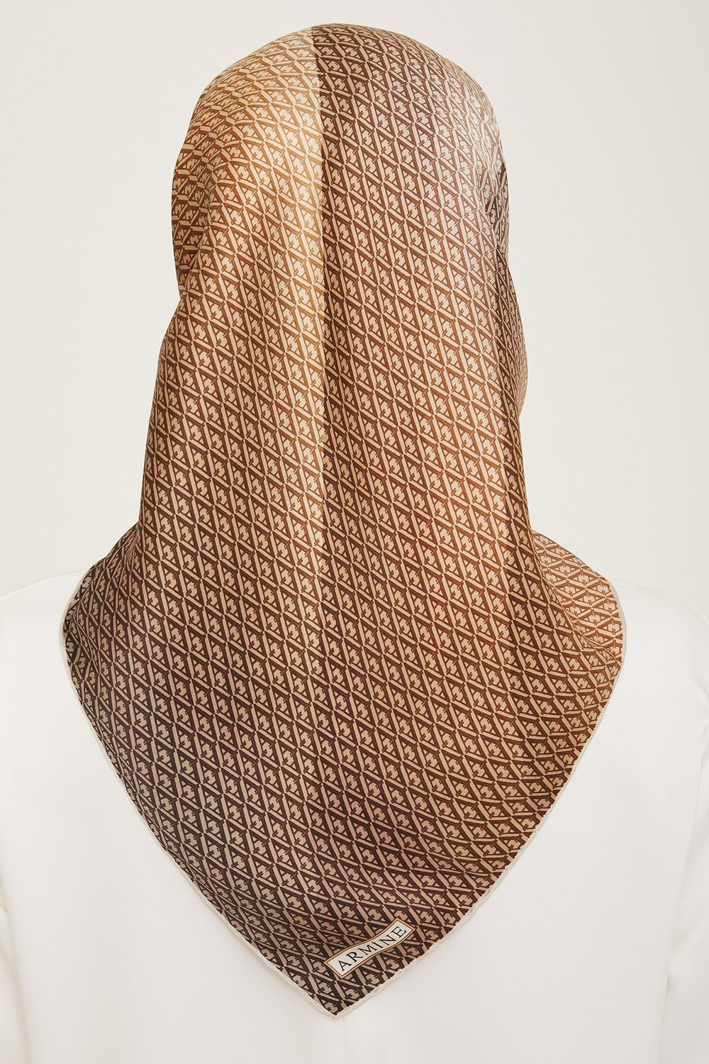 Armine İpek Eşarp Nostalji - 9104-81 Camel Twill