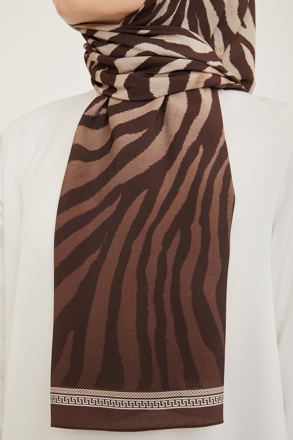 Armine Modal Şal - 5747-12 Zebra