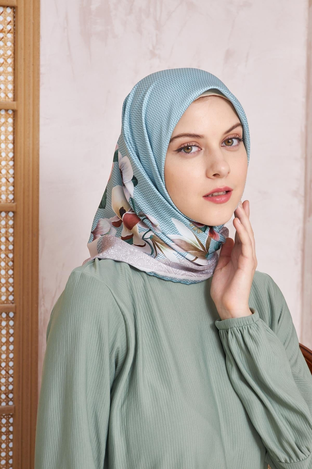 Armine Sport Twill Eşarp - 8532-31 Mint