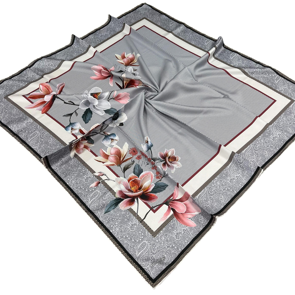 Armine Sport Twill Eşarp - 8532-35 Gri