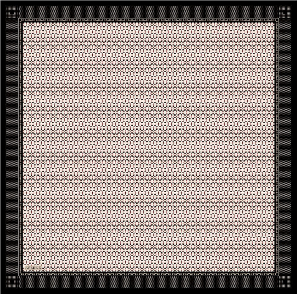 Armine Sport Twill Eşarp - 8556-36 Siyah Bej