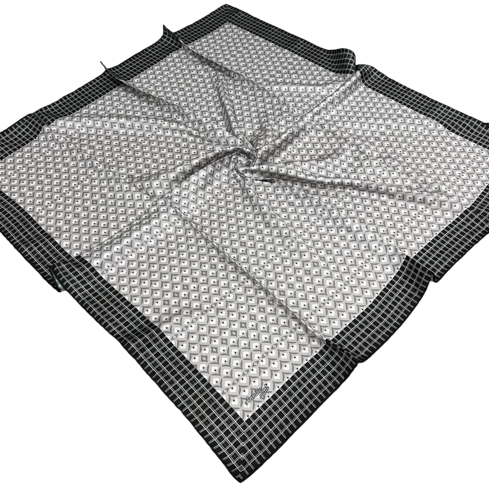 Armine Sport Twill Eşarp - 8557-91 Açık Gri Siyah