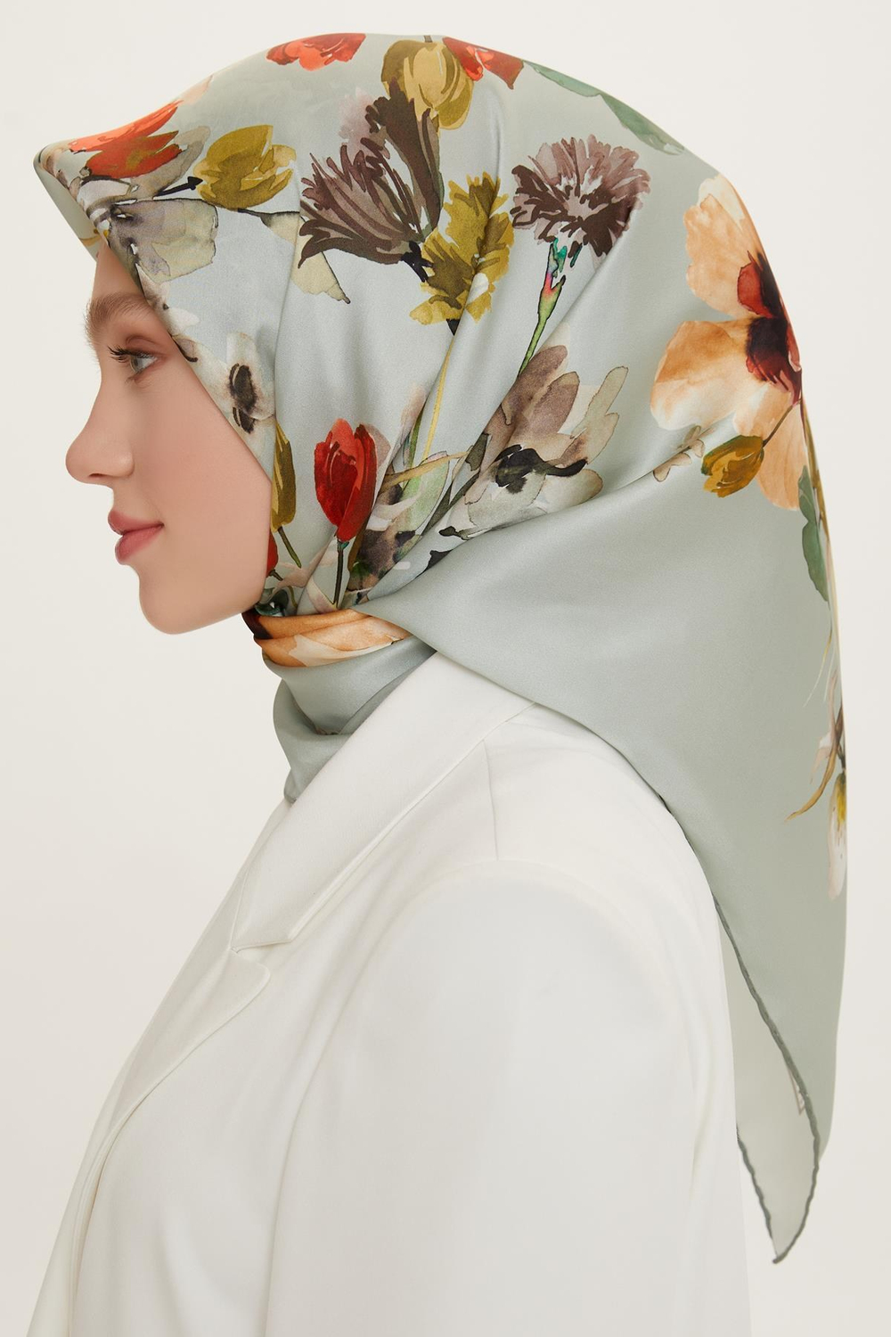 Armine Sport Twill Eşarp - 8723-39 Çağla