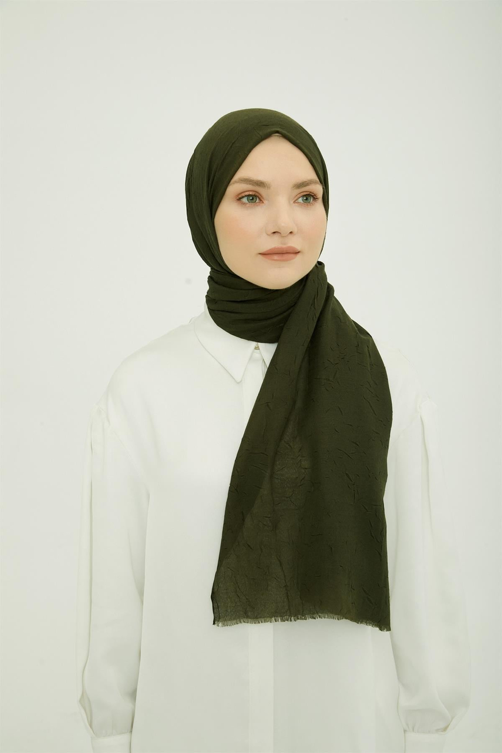 Armine Trend Bambu Şal - Koyu Yeşil 35-A