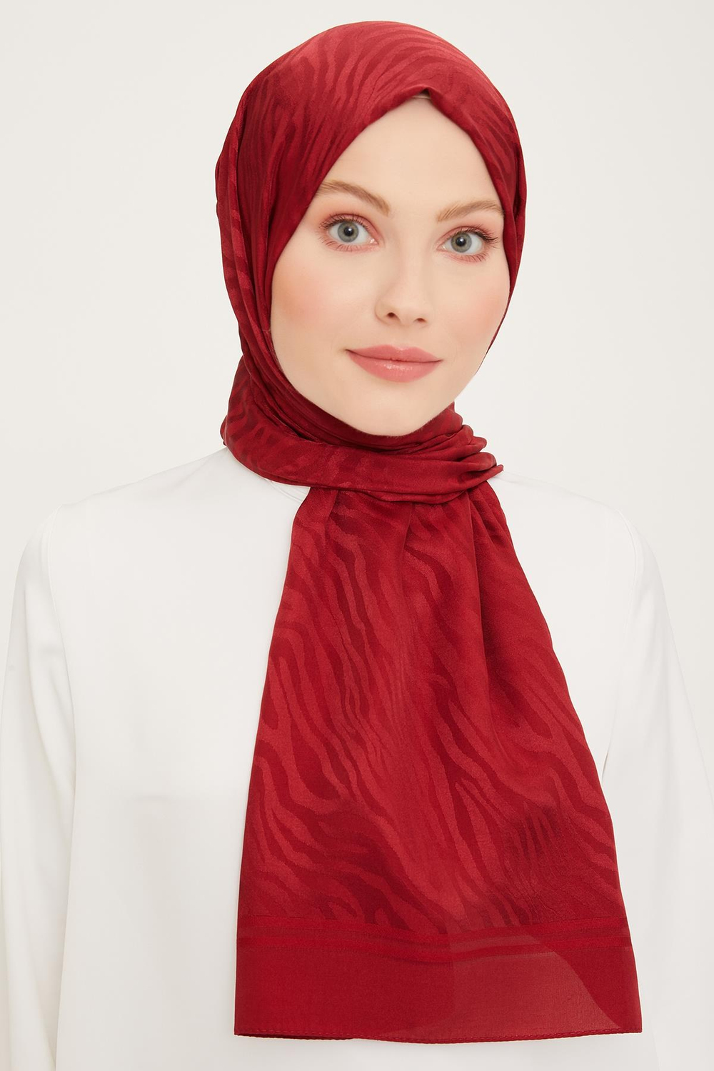 Armine Trend Diamond Şal - 3 - Bordo 3262