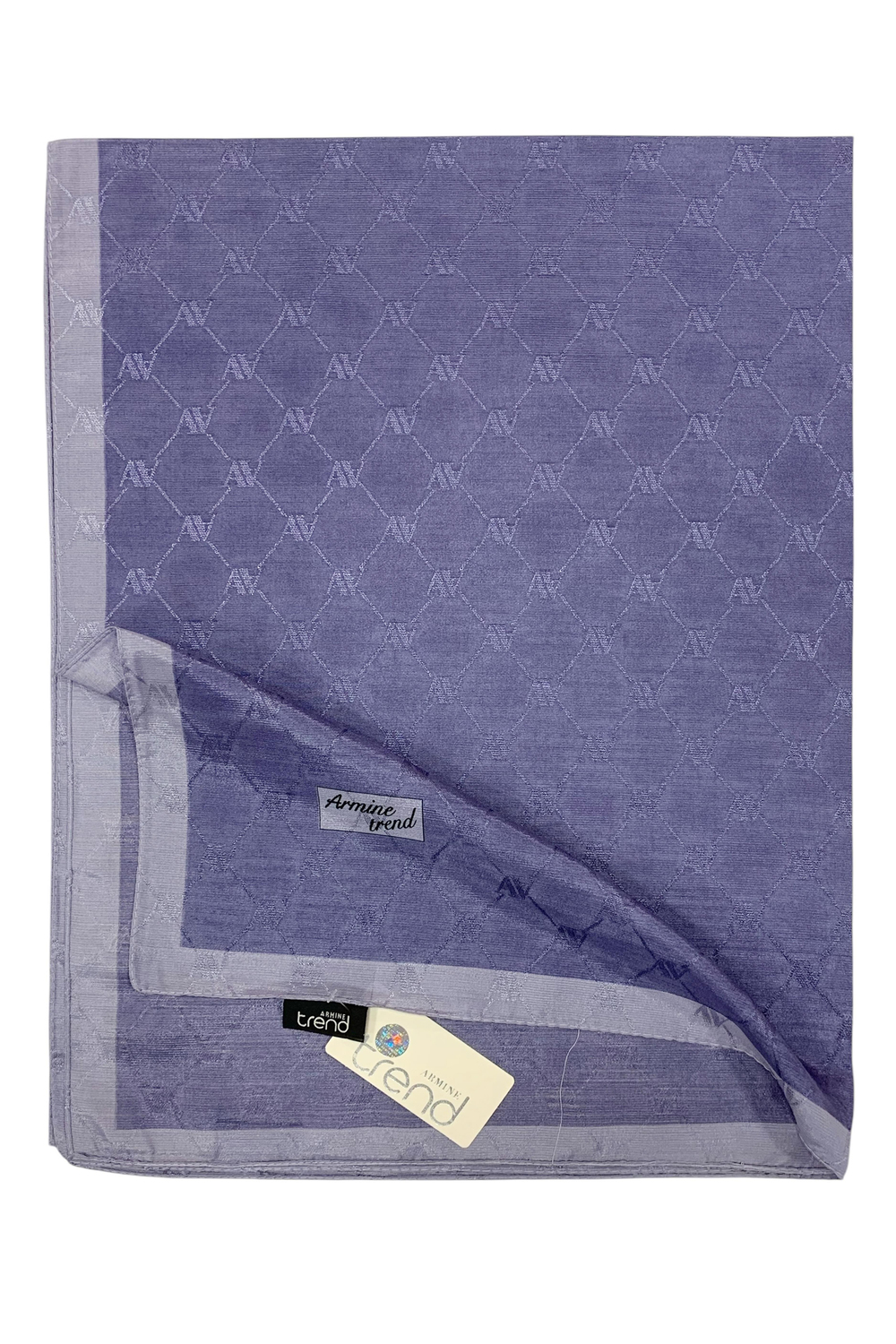Armine Trend Monogram Şal - 2 - Lavanta 118