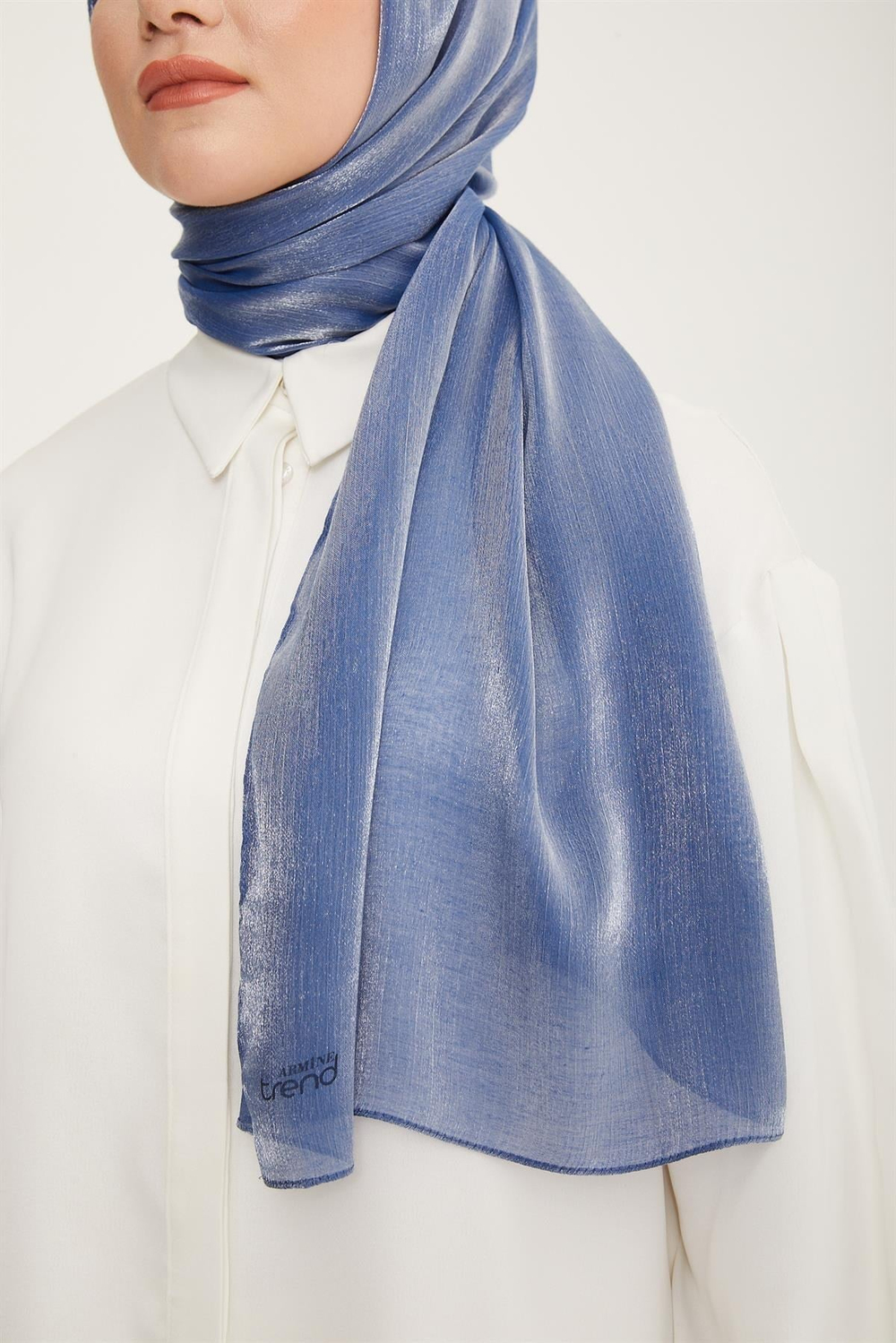 Armine Trend Pearly Şal - 1 - İndigo 23047