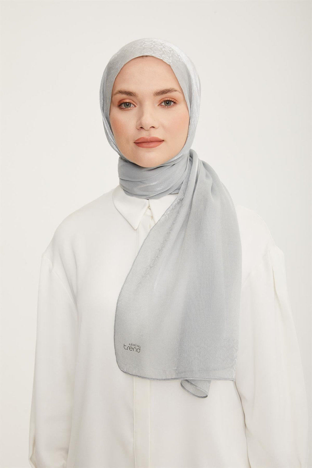 Armine Trend Pearly Şal - 2 - Gri 23018