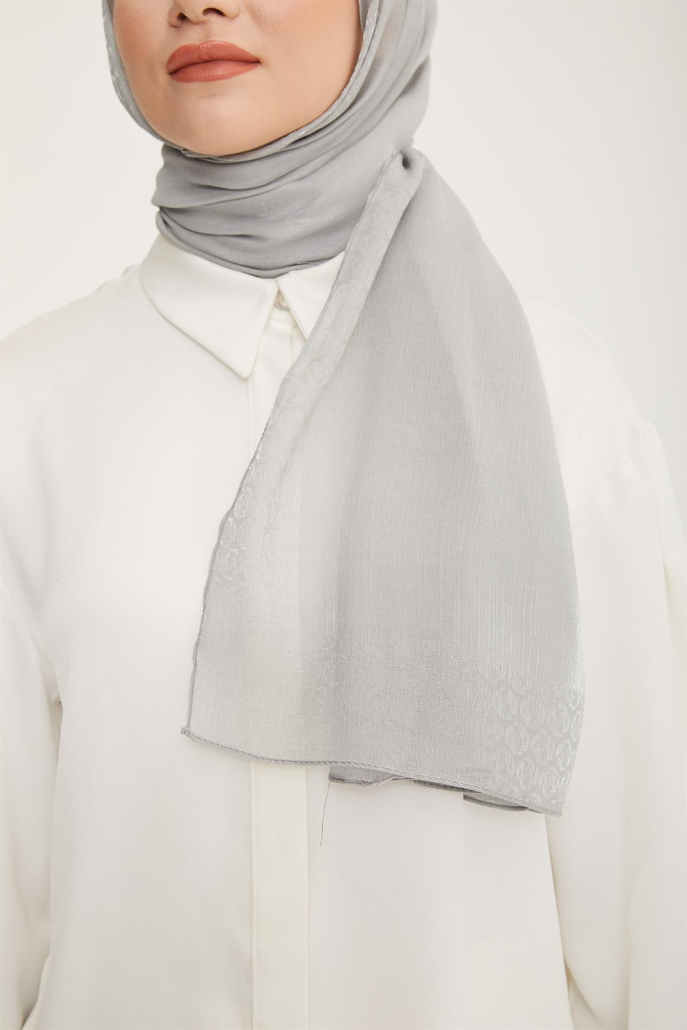 Armine Trend Pearly Şal - 2 - Gümüş 23017