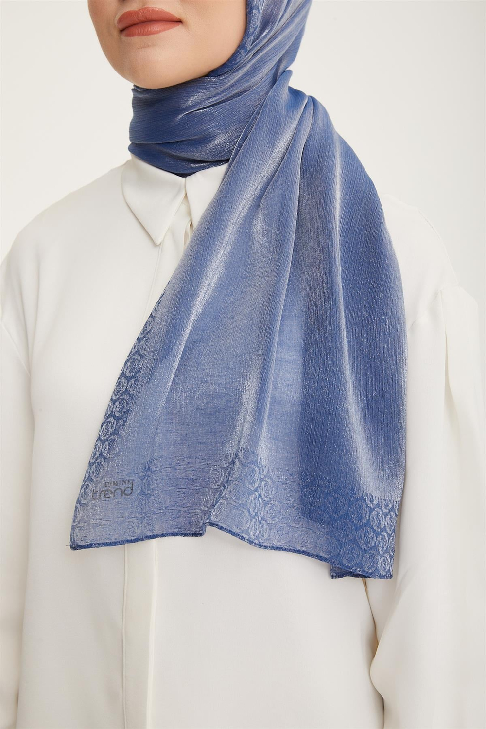 Armine Trend Pearly Şal - 2 - Kot Mavi 23047