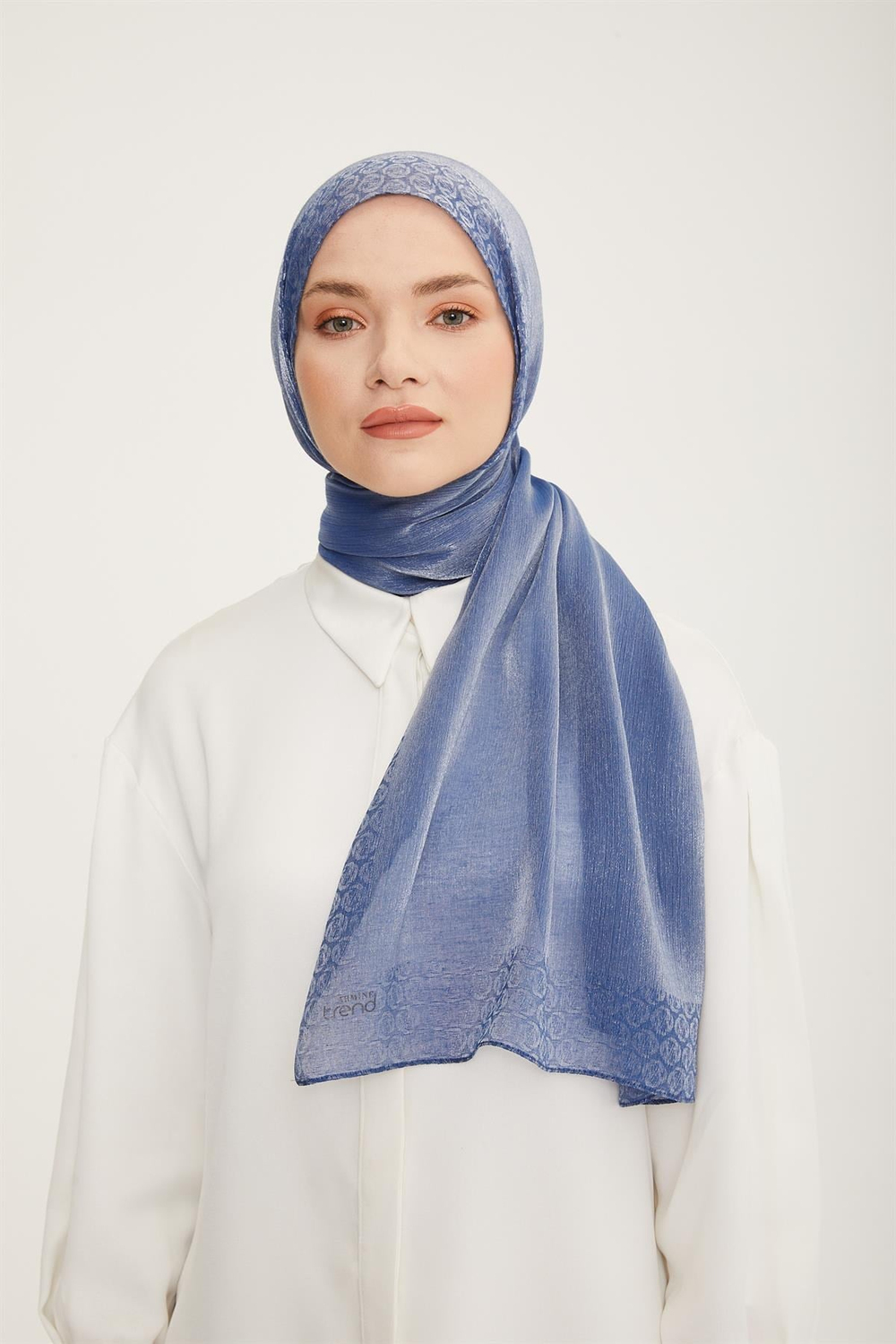 Armine Trend Pearly Şal - 2 - Kot Mavi 23047