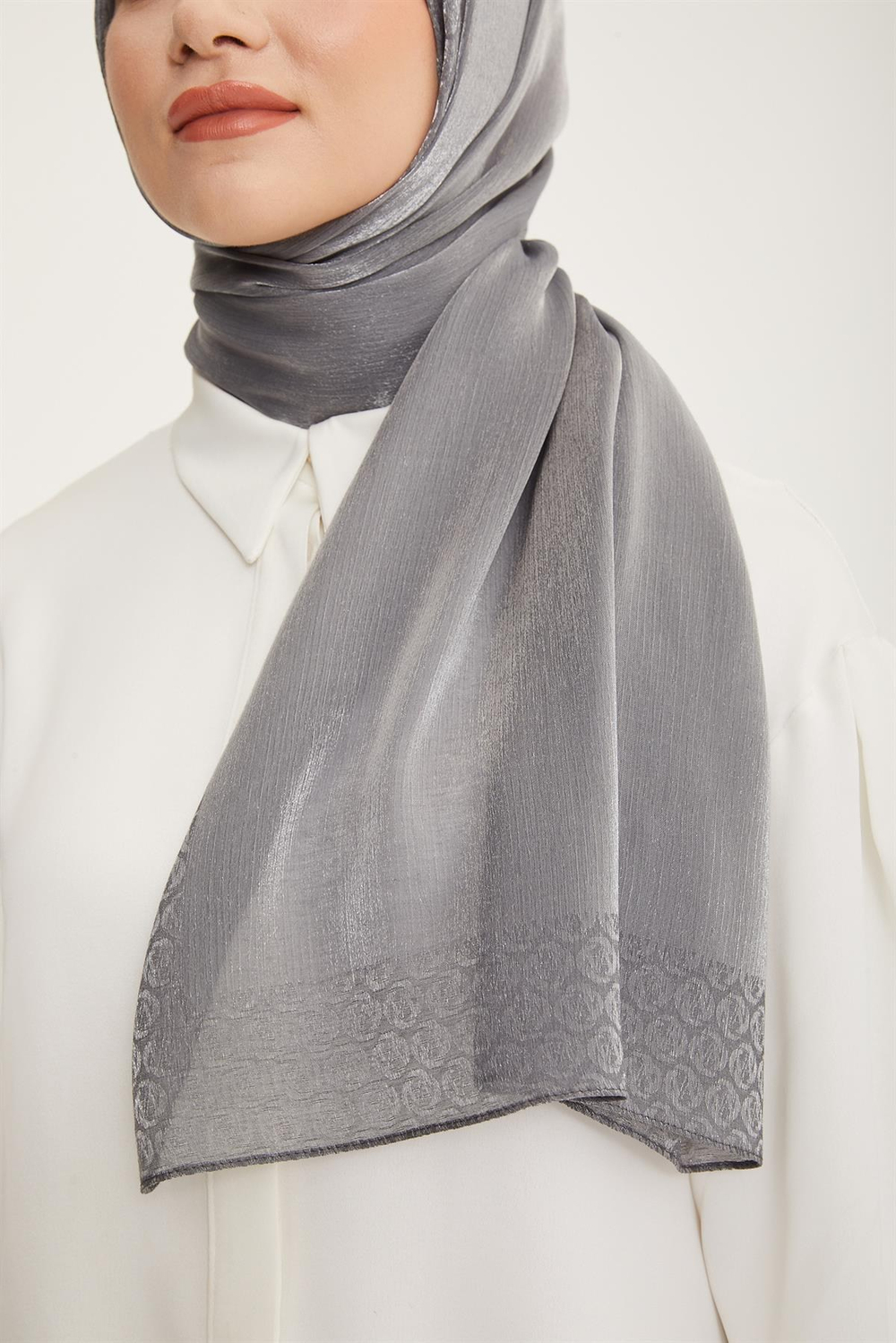 Armine Trend Pearly Şal - 2 - Koyu Gri 23021
