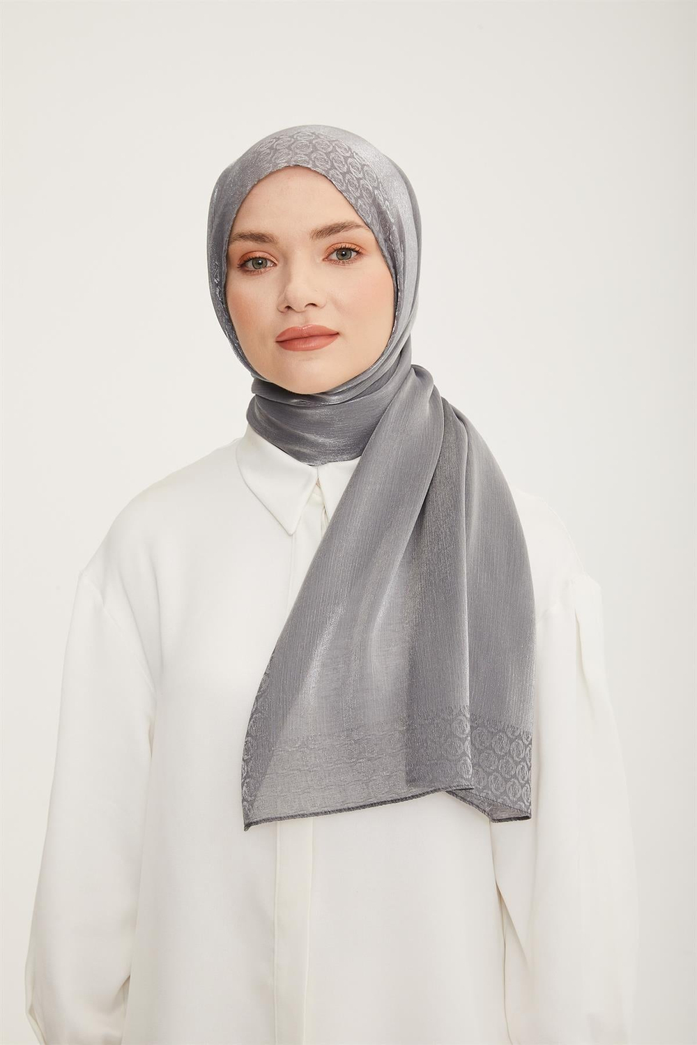 Armine Trend Pearly Şal - 2 - Koyu Gri 23021