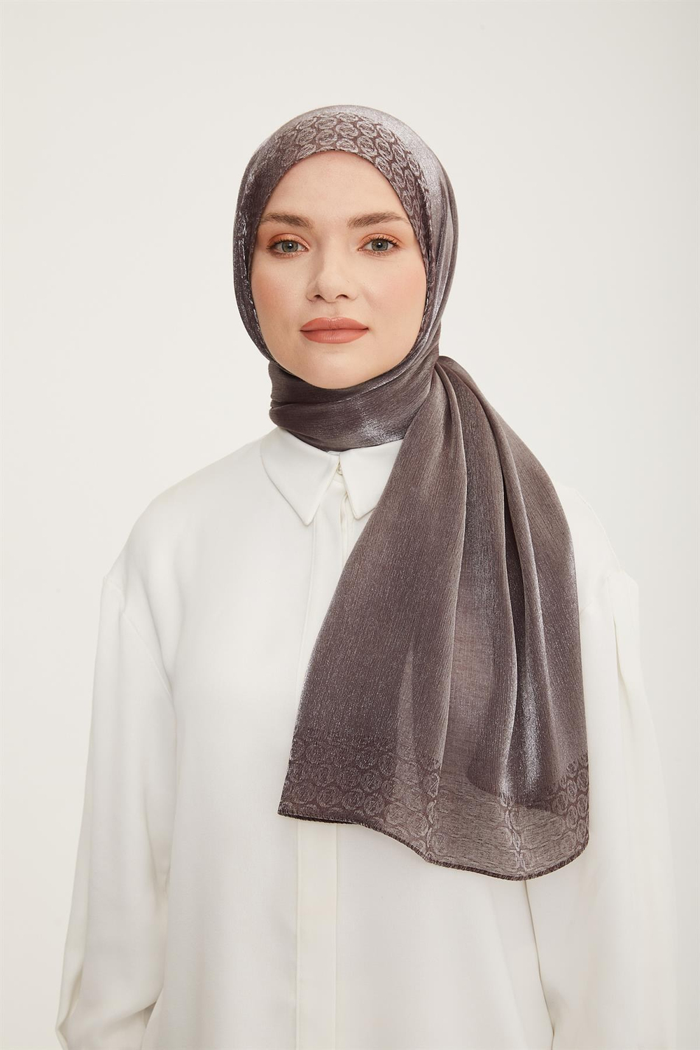 Armine Trend Pearly Şal - 2 - Koyu Kahve 23035