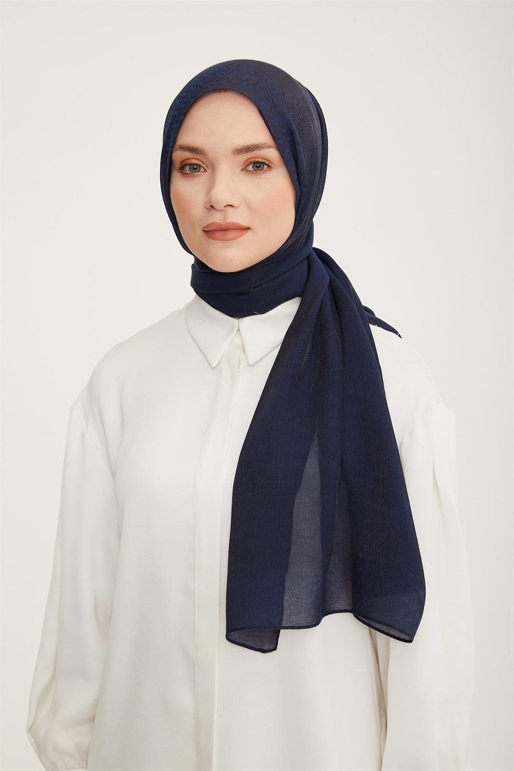 Armine Trend Pearly Şal - 2 - Lacivert 23048