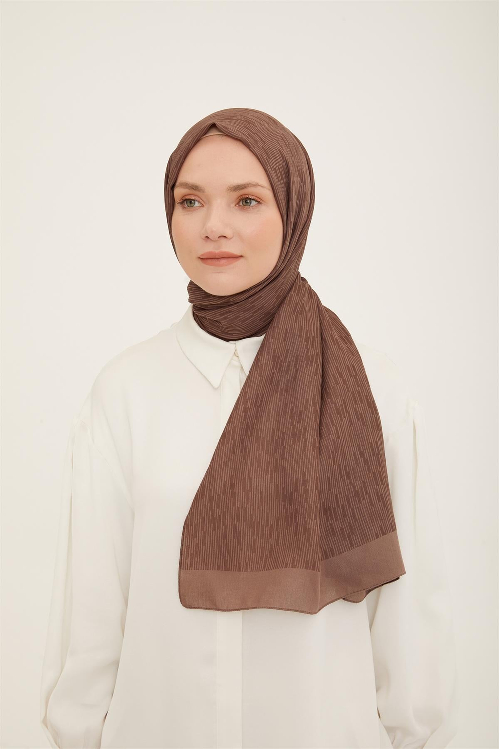 Armine Trend Ultra Light Şal - 10 - Vizon 23034