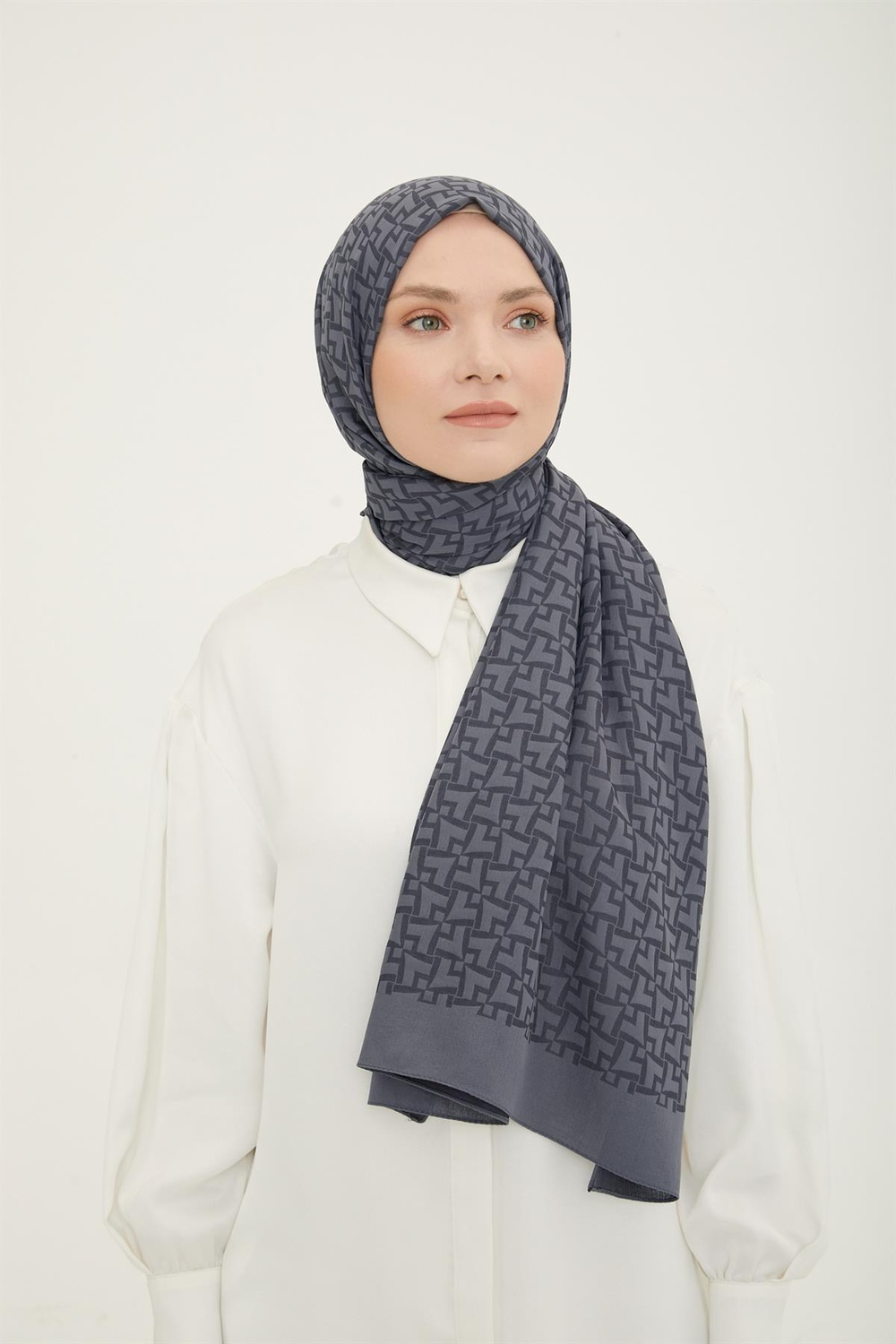 Armine Trend Ultra Light Şal - 11 - Füme 23021