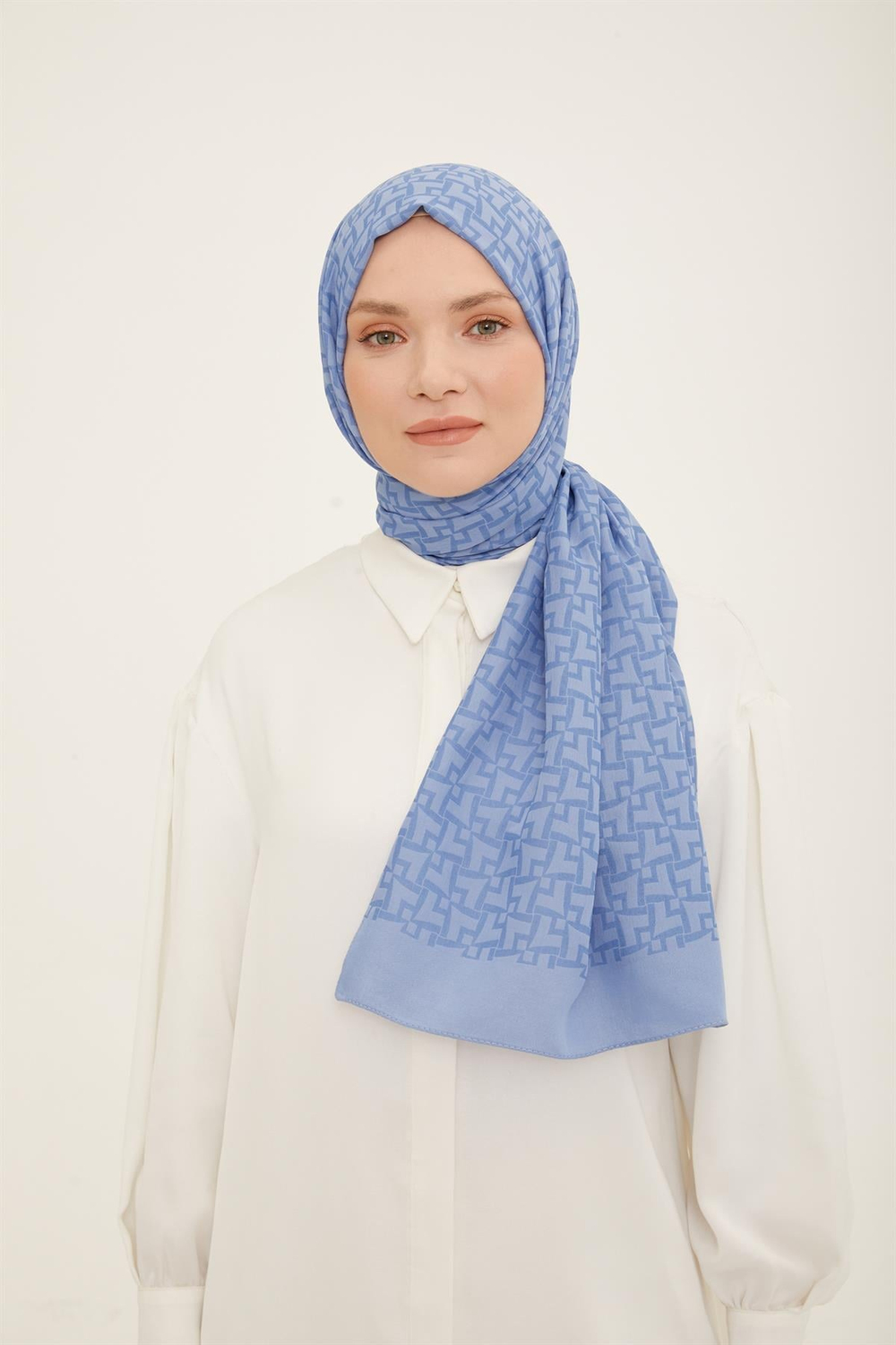 Armine Trend Ultra Light Şal - 11 - Mavi 23046