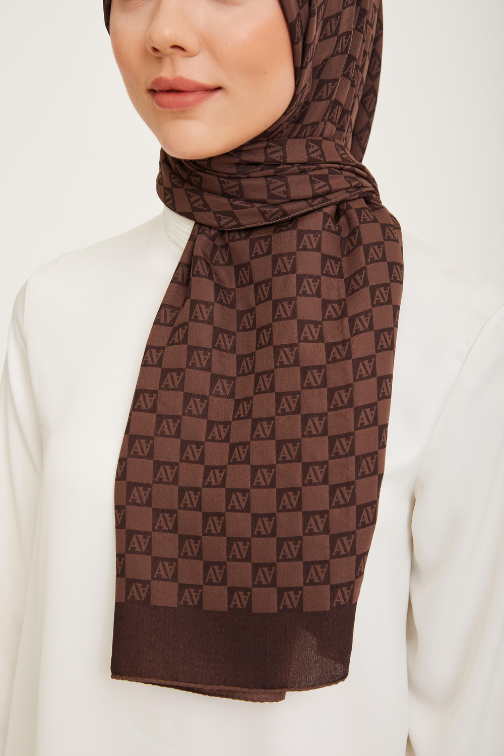 Armine Trend Ultra Light Şal - 18 - Acı Kahve 23035