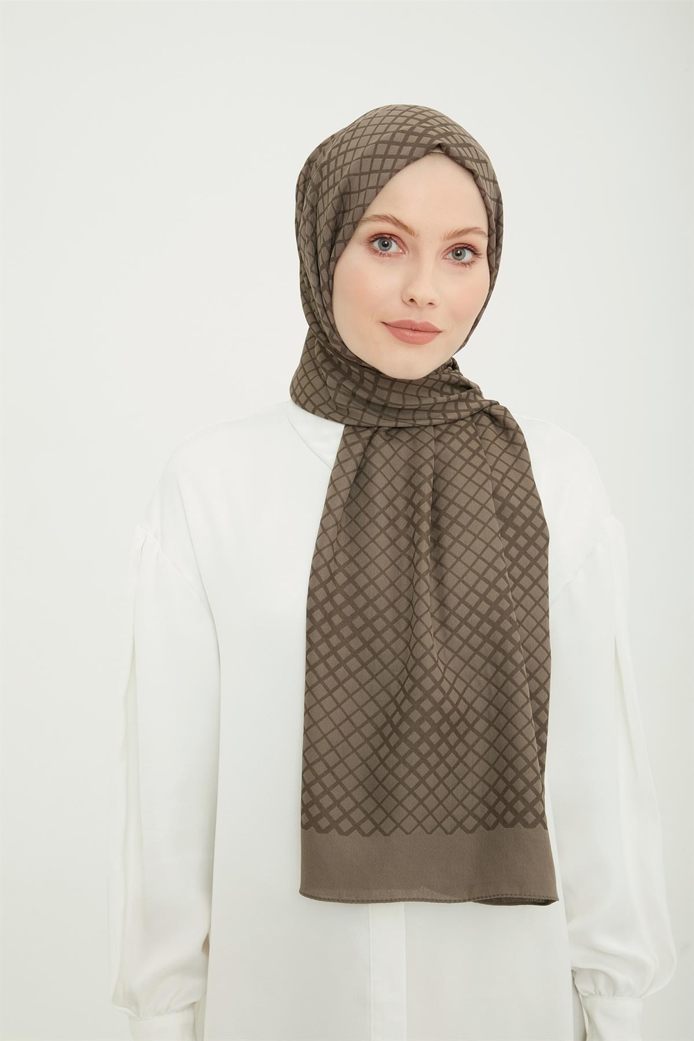 Armine Trend Ultra Light Şal - 9 - Vizon 23034
