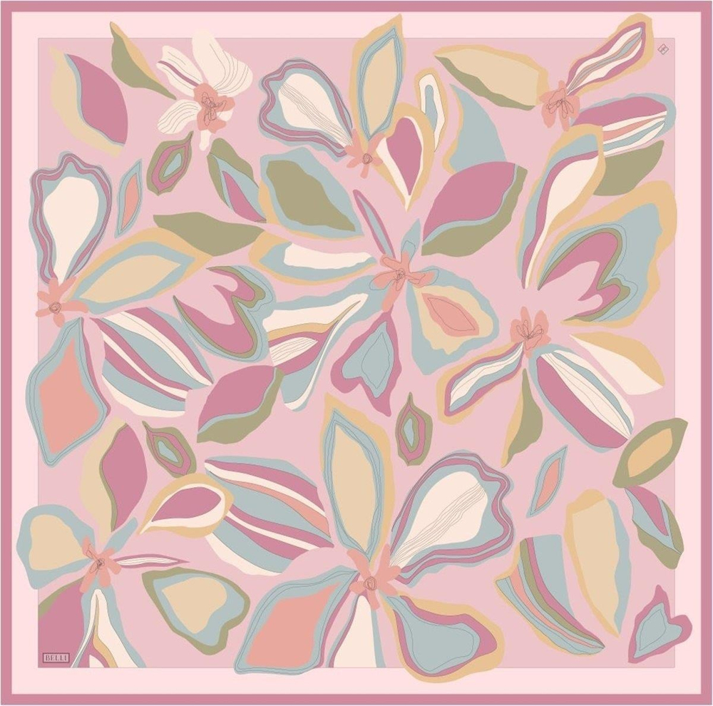 Belli İpek Eşarp - 4318-02 Pembe Twill