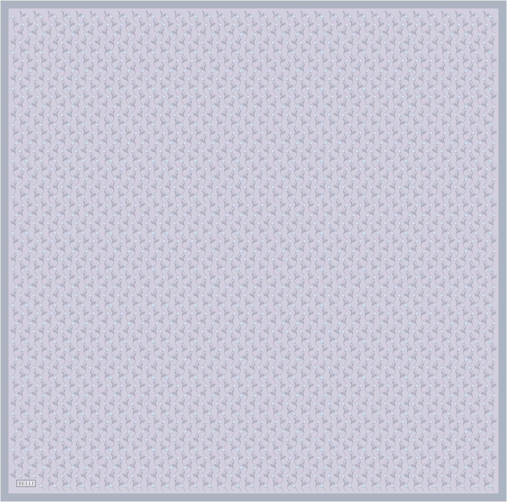 Belli Twill İpek Eşarp - 4001-32 Lila