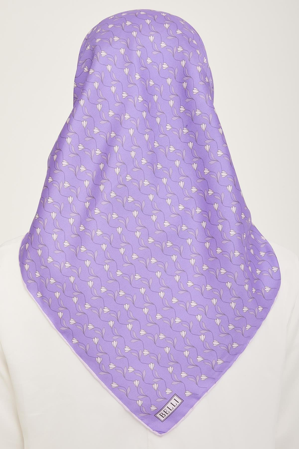 Belli İpek Eşarp - 4001-35 Lavanta Twill