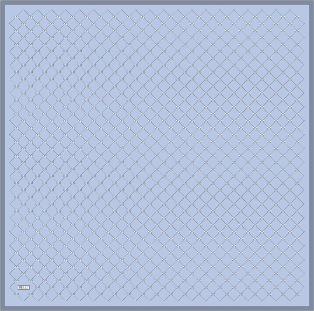 Belli İpek Eşarp - 4006-32 Mavi Twill