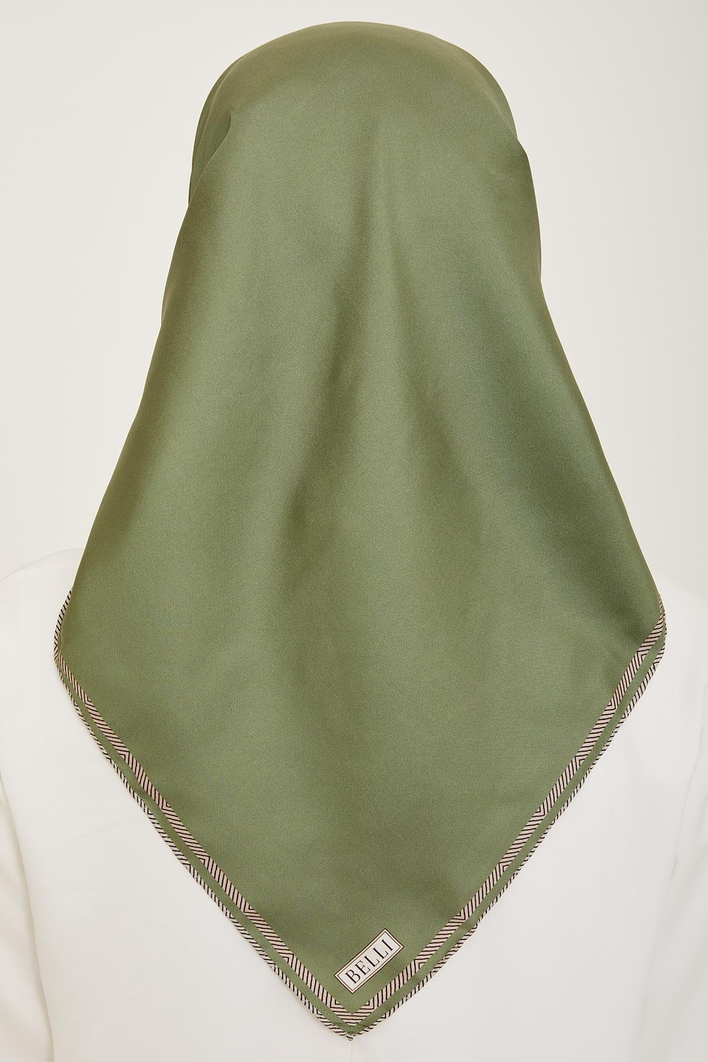 Belli İpek Eşarp - 4009-03 Yeşil Twill