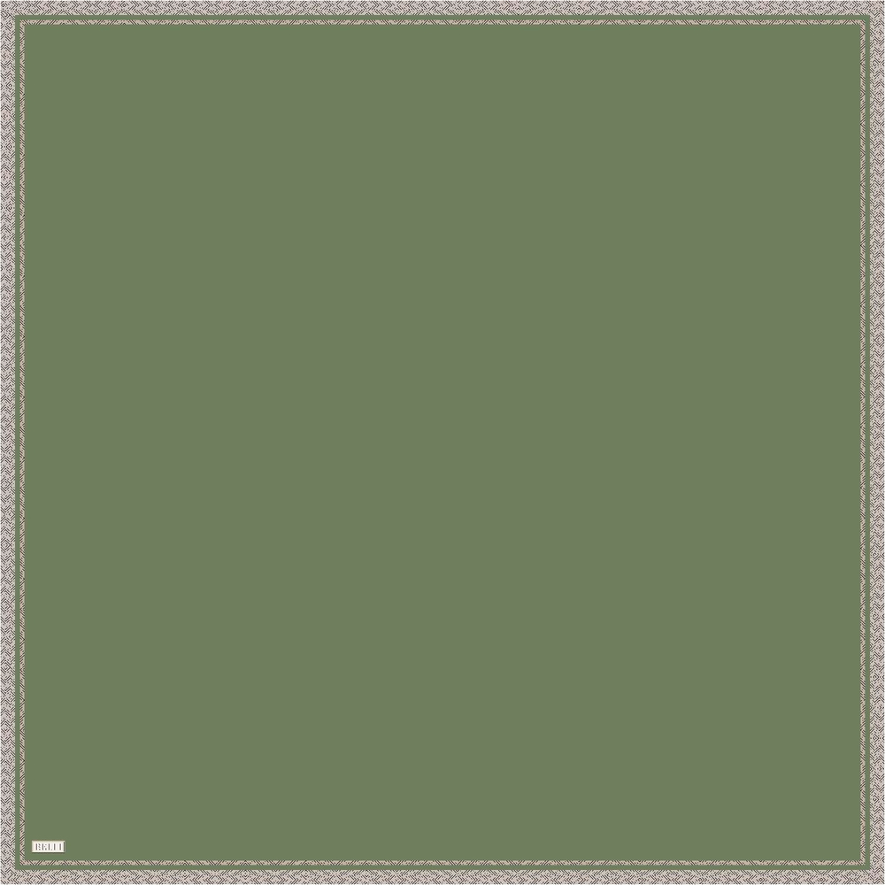Belli İpek Eşarp - 4009-03 Yeşil Twill