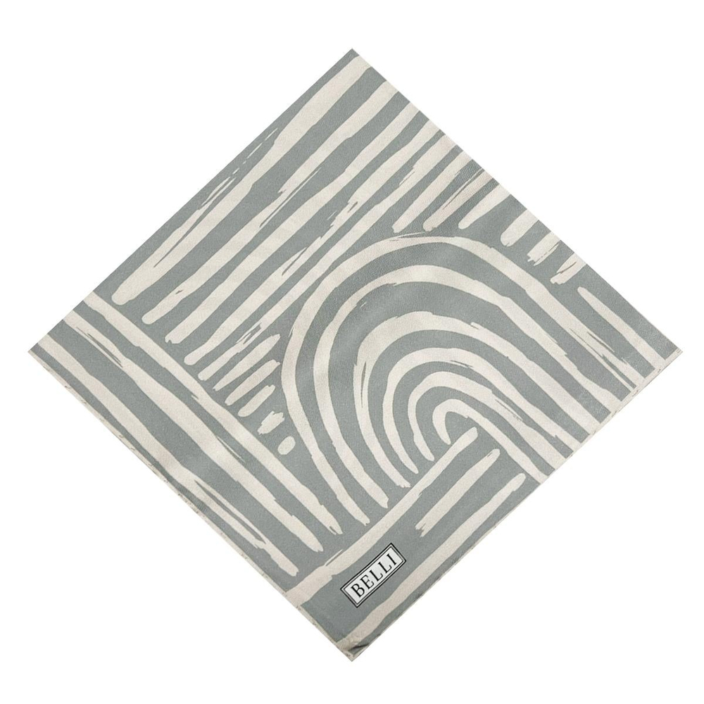 Belli İpek Eşarp - 4010-02 Bej Gri Twill
