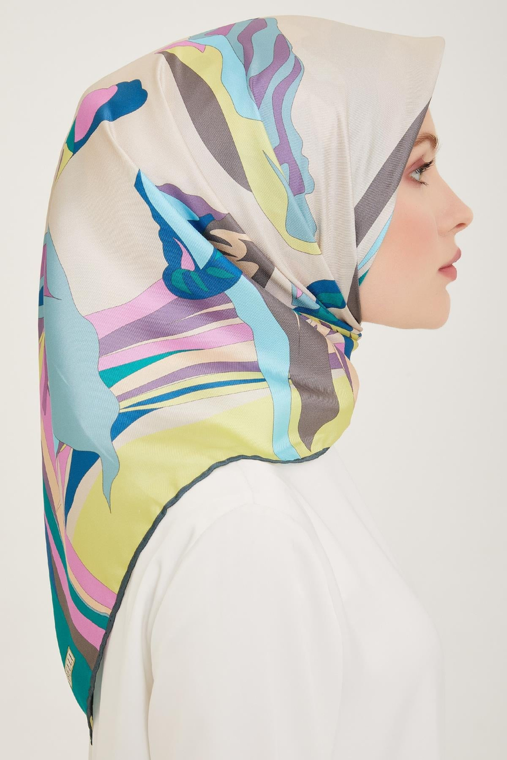 Belli İpek Eşarp - 4017-85 Pembe Twill
