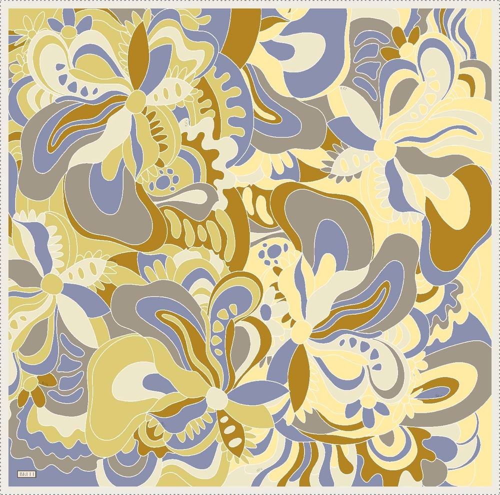 Belli Twill İpek Eşarp - 4032-36 Lavanta