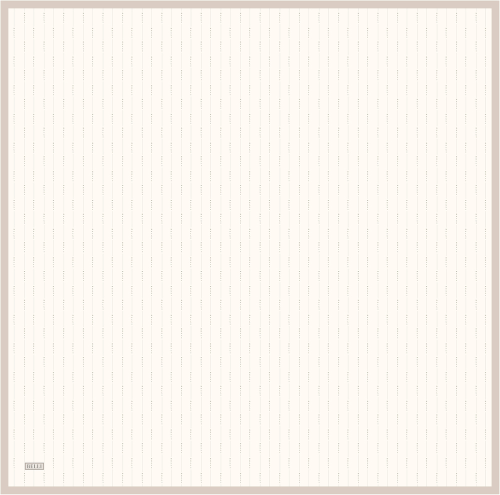 Belli Twill İpek Eşarp - 4061-82 Krem