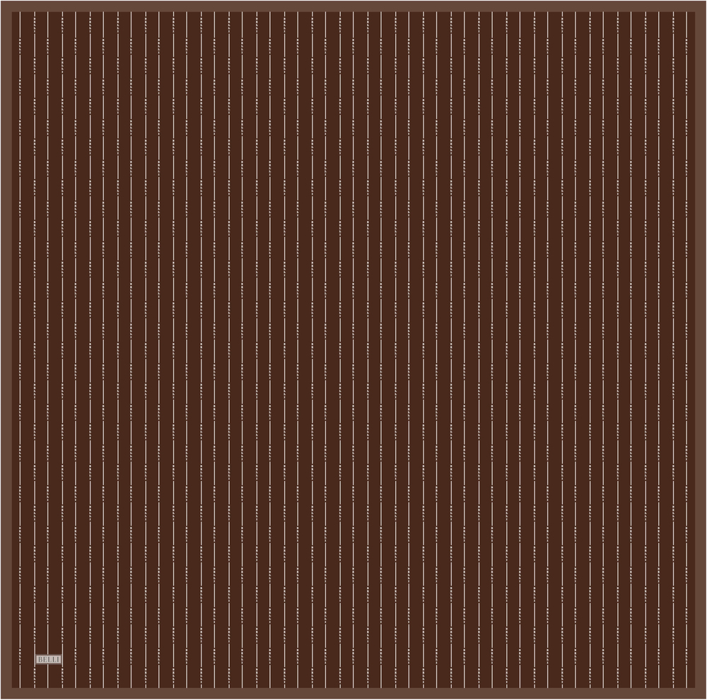 Belli Twill İpek Eşarp - 4061-87 Acı Kahve