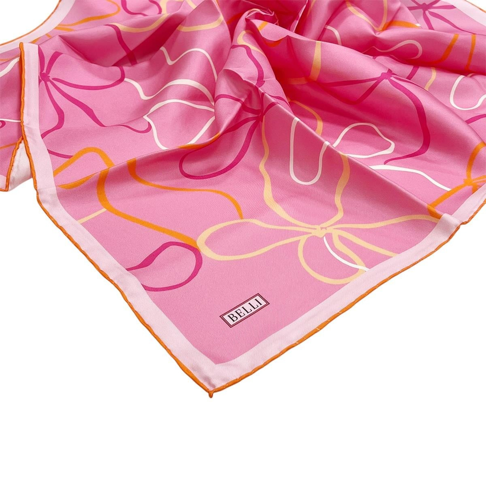 Belli İpek Eşarp - 4113-33 Pembe Twill