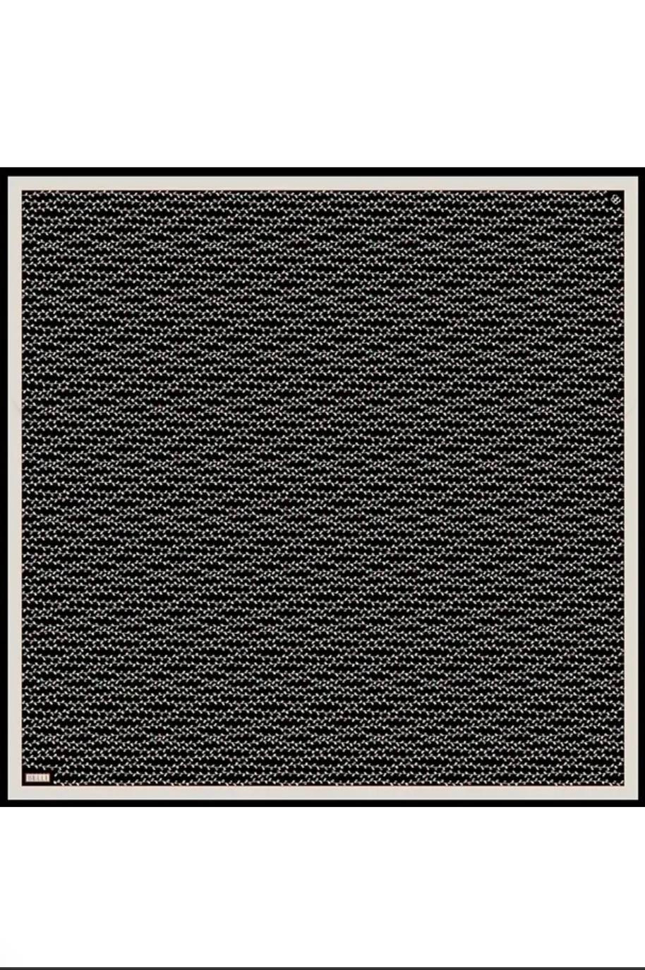 Belli İpek Eşarp - 4128-85 Siyah Twill