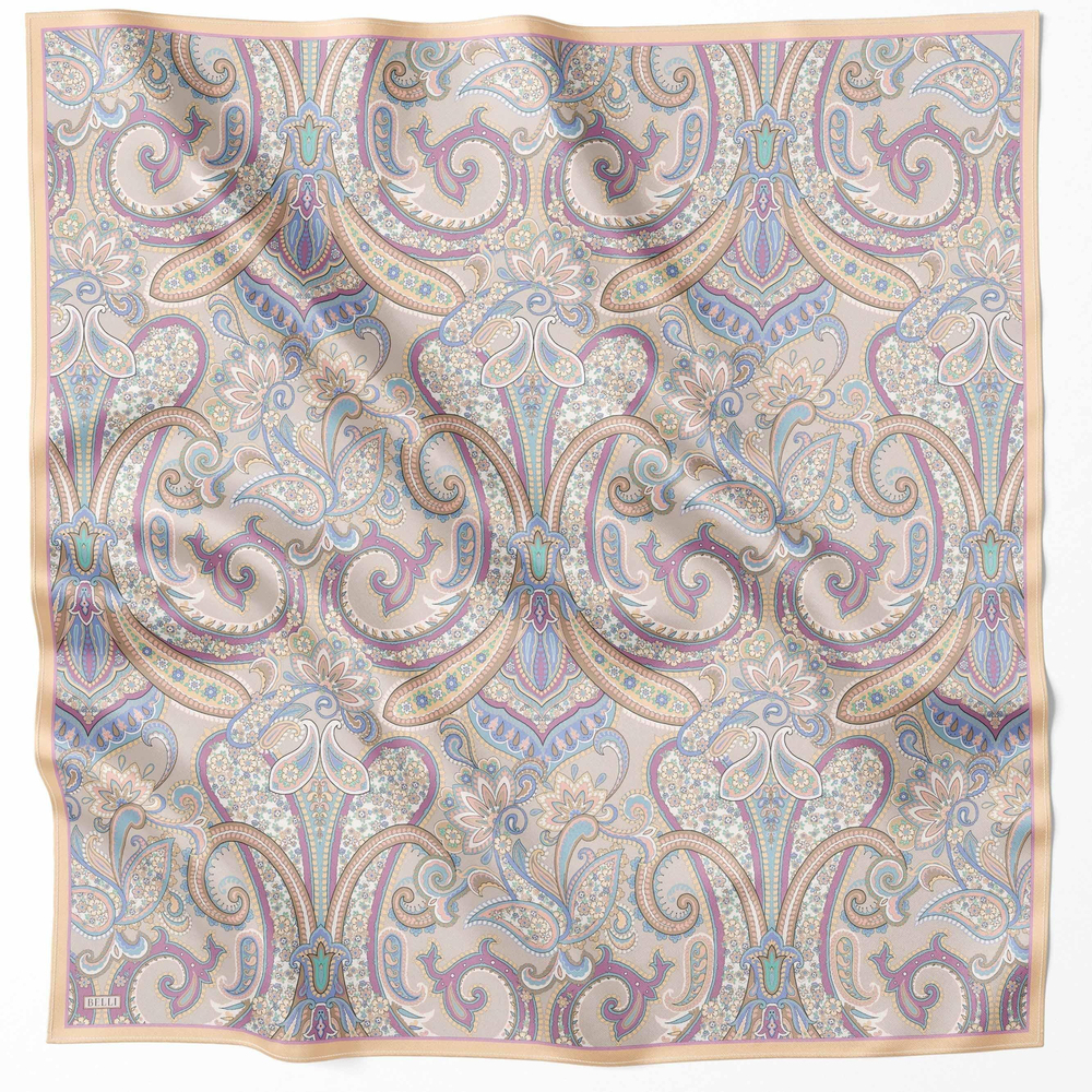 Belli İpek Eşarp - 4202-33 Soft Taş Pembe Twill