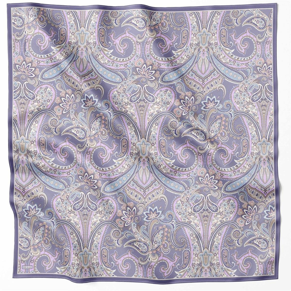 Belli İpek Eşarp - 4202-35 Lila Twill