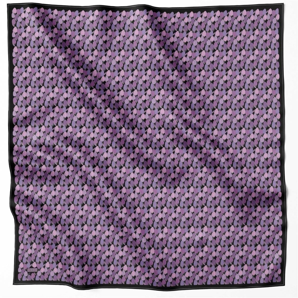 Belli İpek Eşarp - 4204-89 Mor Twill