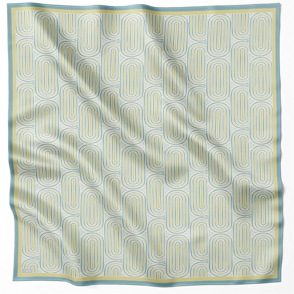 Belli İpek Eşarp - 4209-01 Yeşil Twill