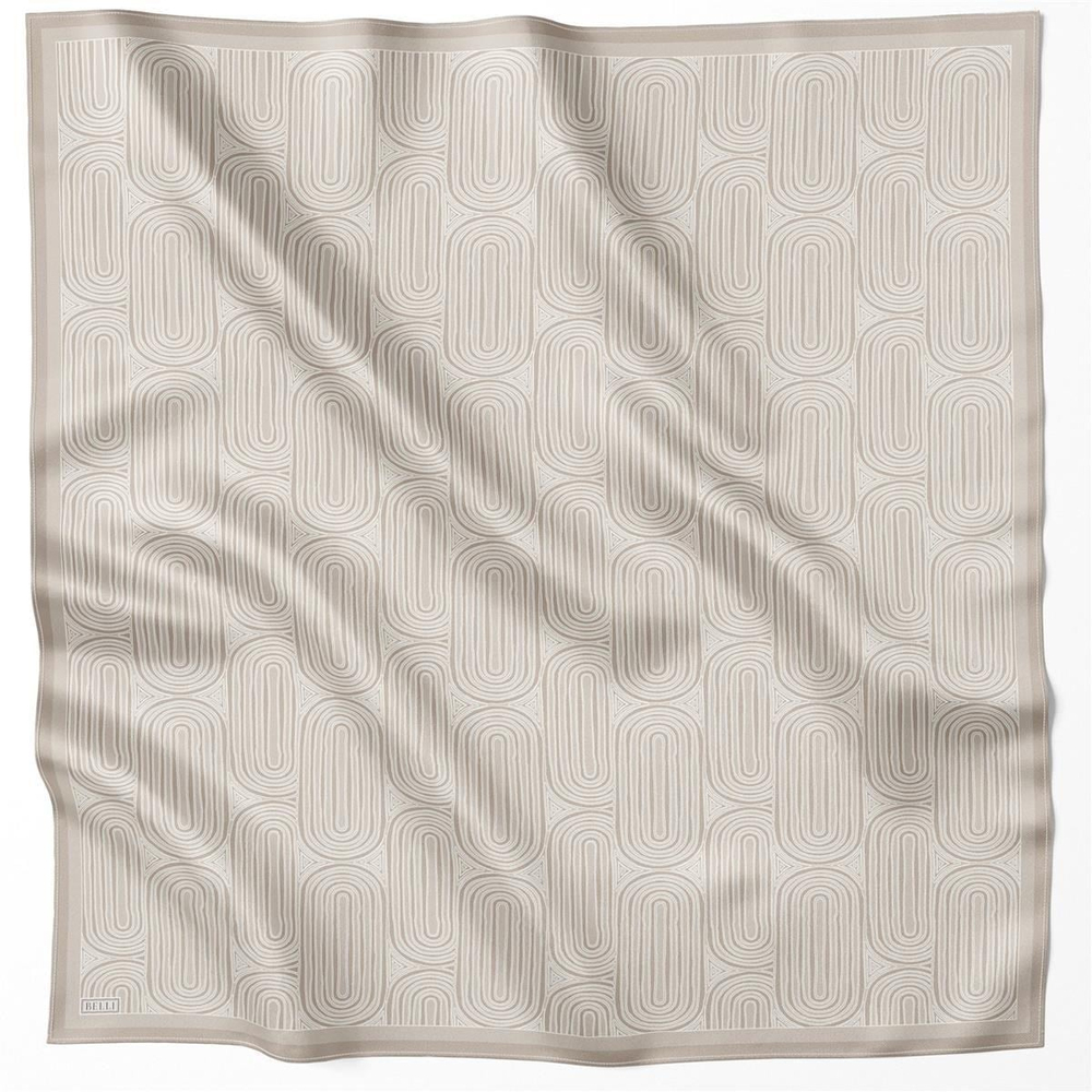 Belli İpek Eşarp - 4209-80 Bej Twill